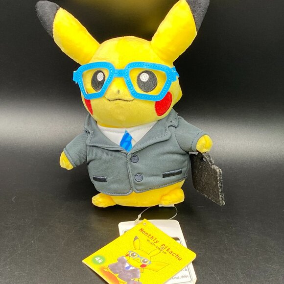Pokémon Center Japan Monthly Pikachu Intern Plush Doll April 2015 NWT